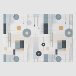 Pastellfarben geometrisches Muster Mitte des Jahrh Seidenpapier