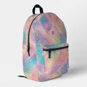 Pastellfarben gliteriges Muster Bedruckter Rucksack