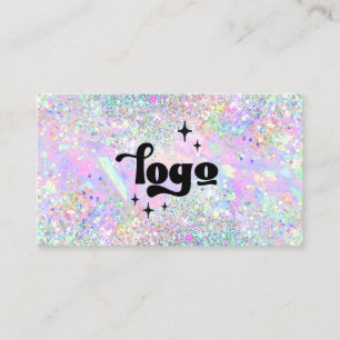 Pastellfarben Imitate Glitzer abstraktes Design Visitenkarte