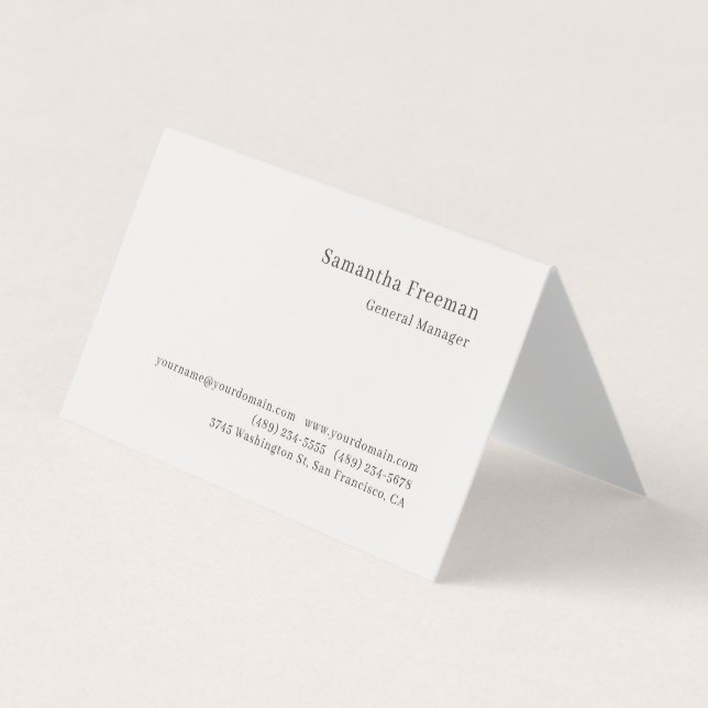 Pastellfarben klassisch schlicht Minimalist  Visitenkarten (Vorderseite)