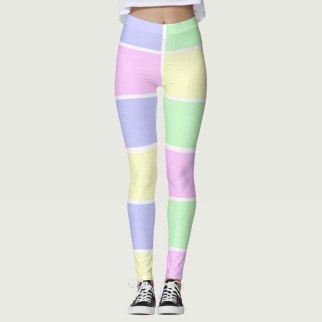 Pastellfarben Leggings (Vorderseite)