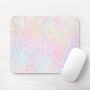Pastellfarben Leopard-Druckknöpfe Mousepad