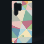 Pastellfarben Modernes Abstraktes geometrisches Mu Samsung Galaxy Hülle<br><div class="desc">Farbenfrohe abstrakte Pastelltöne geometrische Formen modernes Musterdesign.</div>