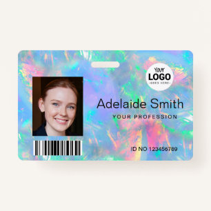 Pastellfarben opaler Edelsteineffekt Ausweis