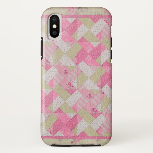 Pastellfarben Quilt-Muster Case-Mate iPhone Hülle (Rückseite)