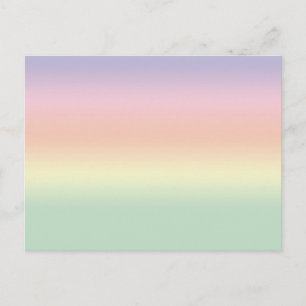 Pastellfarben Rainbow Postkarte