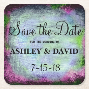 Pastellfarben-Schwarz-Hintergrund-Untersetzer Rechteckiger Pappuntersetzer