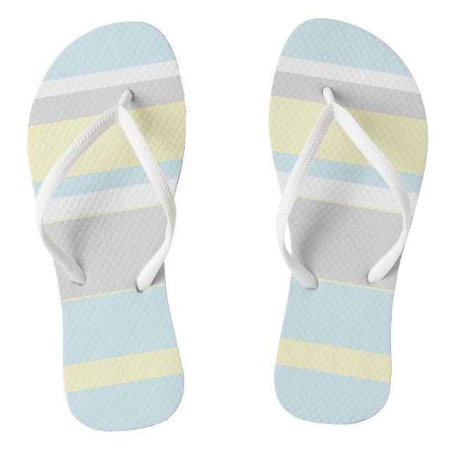 Pastellfarben Streifen Flip Flops (Fußbett)
