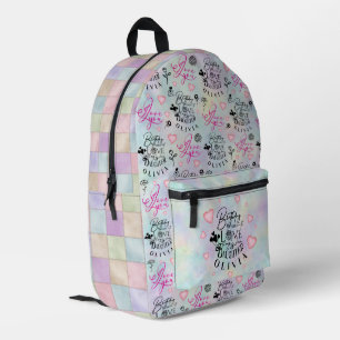 Pastellfarben Tochter Geburtstagsdesign Bedruckter Rucksack