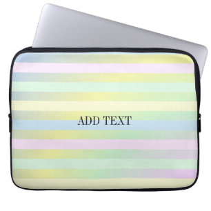 Pastellfarben von Regenbogen Laptopschutzhülle