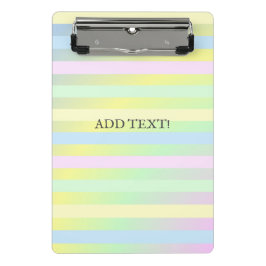 Pastellfarben von Regenbogen Mini Klemmbrett