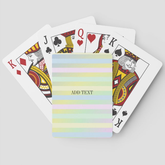 Pastellfarben von Regenbogen Spielkarten (Rückseite)