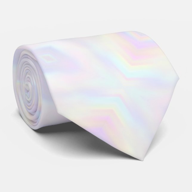 Pastellfarben weiches geometrisches Muster Krawatte (Gerollt)