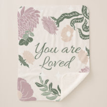 Pastellfarben Wildblumen Rosa und Grün.