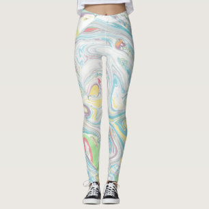 Pastellfarben - Wirbler Hintergrund Leggings