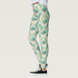 Pastellfarben zarte Blumenmotive 2 Leggings