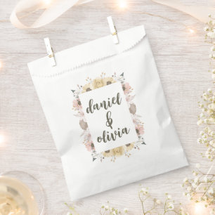 Pastellfarbenblumenhochzeit Geschenktütchen