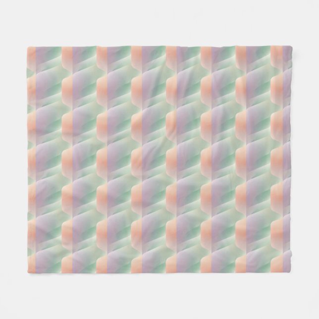 Pastellfarbene abstrakte Gradienten-Weichfarben-Äs Fleecedecke (Vorderseite (Horizontal))