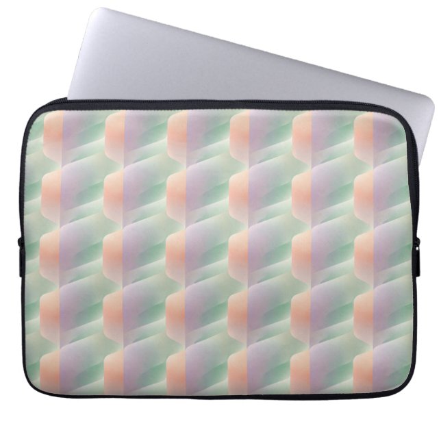 Pastellfarbene abstrakte Gradienten-Weichfarben-Äs Laptopschutzhülle (Vorderseite)