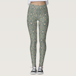 Pastellfarbene Blume mit dunklem Hintergrund Leggings