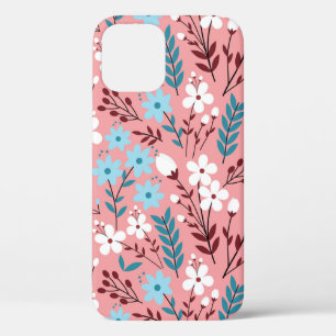 Pastellfarbene Blume Nahtloses Muster mit rosa Case-Mate iPhone Hülle