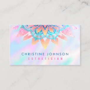 Pastellfarbene Blume Visitenkarte