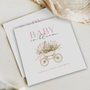 Pastellfarbene Blumen-Kinderwagen Mädchen-Baby-Par Serviette