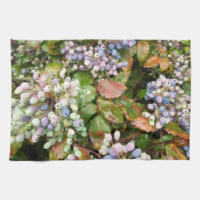 Pastellfarbene Blumen-Küchenhandtuch Geschirrtuch (Horizontal)