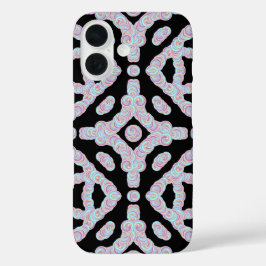 Pastellfarbene gewundene Scheiben symmetrisches Mu iPhone 16 Hülle