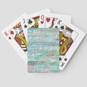 Pastellfarbene Lackierung auf Linen Spielkarten