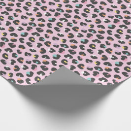 Pastellfarbene Leoparden Geschenkpapier