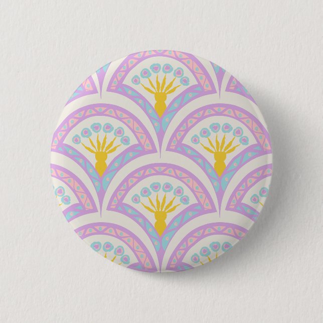 Pastellfarbene Muschel Button (Vorderseite)
