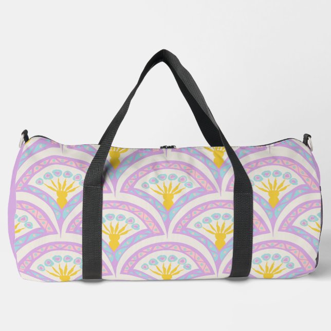 Pastellfarbene Muschel Duffle Bag (Vorderseite)