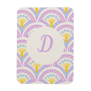 Pastellfarbene Muschel Muster Magnet
