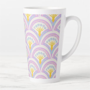 Pastellfarbene Muschel Muster Milchtasse