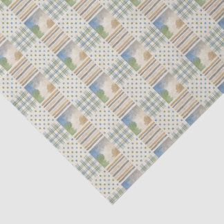 Pastellfarbene Patchwork-Quilt-Tissue-Papier Seidenpapier