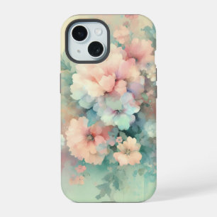 Pastellfarbene Rosen im Vintage-Stil iPhone 15 Hülle