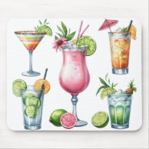 PASTELLFARBENE SOMMER-COCKTAILS UND FRÜCHTE