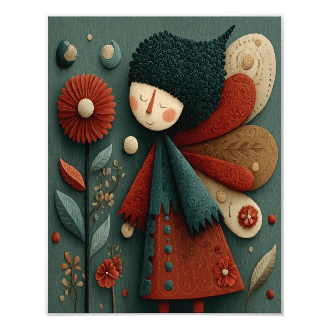 Pastellfarbene Wanddekoration für Kinderzimmer Nur Fotodruck (Vorne)