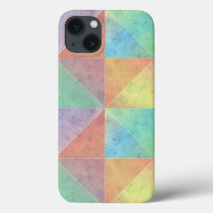 Pastellfarbene Wasserfarben Dreiecke Geometrische Case-Mate iPhone Hülle