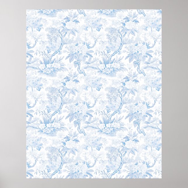 Pastellfarbene Wildblume Hochzeitplakat Poster (Vorne)