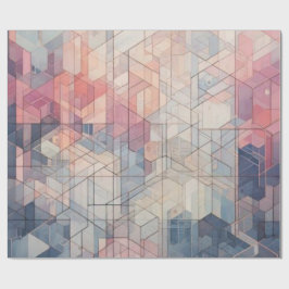 Pastellfarbener geometrischer Traum – modernes abs Geschenkpapier