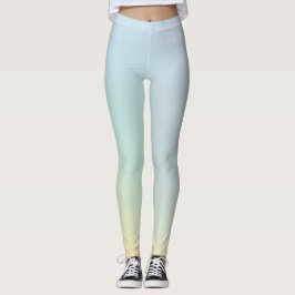Pastellfarbener Gradient Vintage Muster Leggings