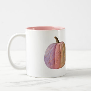 Pastellfarbener Ombre-Wellen-Kürbis-Becher Zweifarbige Tasse