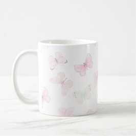 Pastellfarbener Schmetterling Kaffeetasse