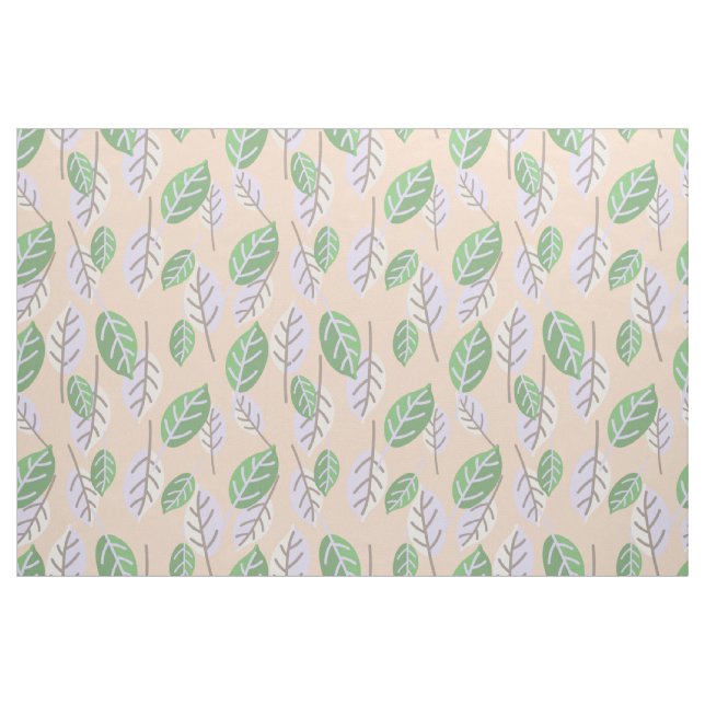 pastellfarbenes Blätter Stoff (Yard (91,4 cm))