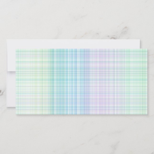 Pastellfarbenes Gingham-Muster (Vorderseite)