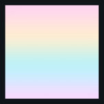 Pastellfarbverlauf Poster<br><div class="desc">Blassfarbene Farben im Ober.</div>