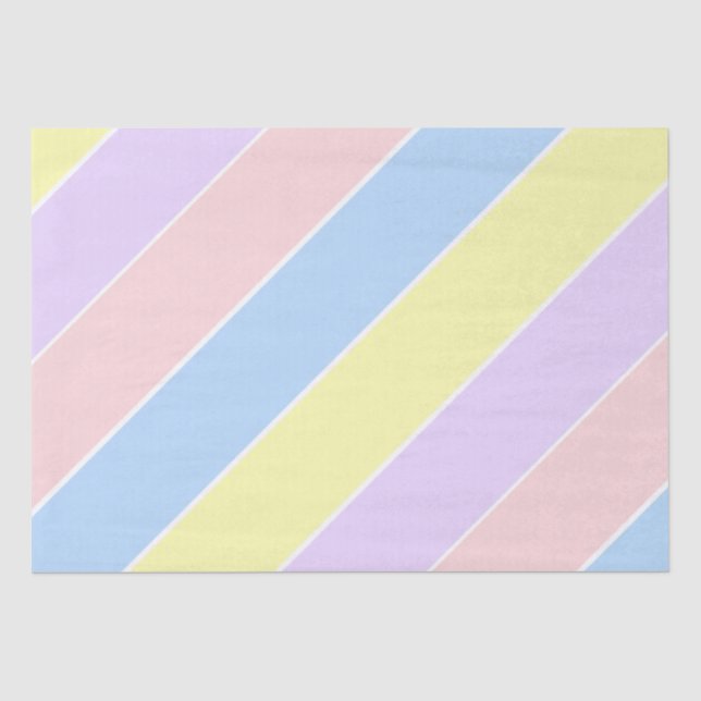 Pastellfeder-Streifen Seidenpapier (Vorderseite)