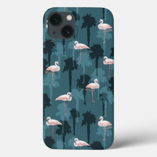 Pastellflamingos auf aquamarinem Case-Mate iPhone hülle